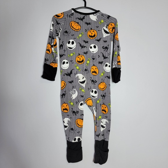 Little Sleepies Disney The Nightmare Before Christmas Zippy Romper 3-6 Months - Picture 3 of 6